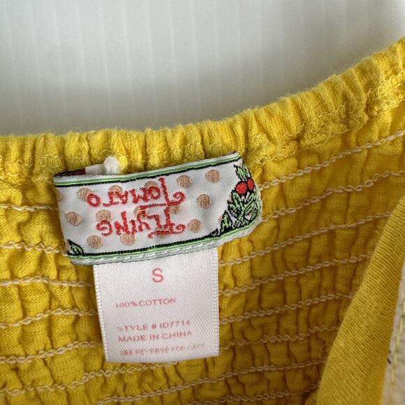 Flying Tomato Yellow Strappy Dress Size Small - Picture 3 of 4